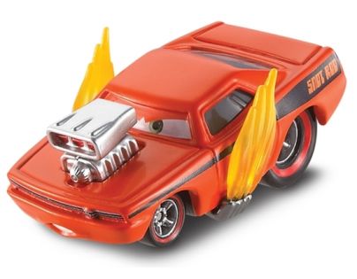 Mattel Cars 2 Auta - Snot Rod with flames