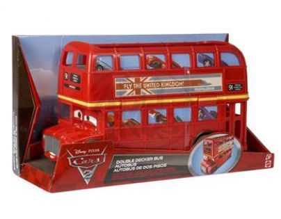 MATTEL V3616 - Cars 2 - Double Decker Bus - přepravní box na autíčka