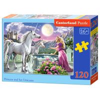 Castorland Puzzle Princezná a jednorožec 120 dielikov 2