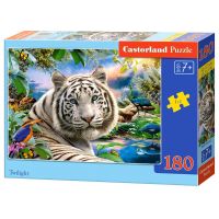 Castorland Puzzle Biely tiger za súmraku 180 dielikov 2