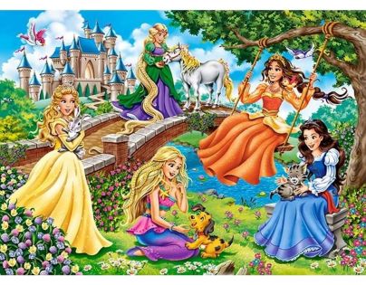 Castorland Puzzle Princezny v záhrade 180 dielikov
