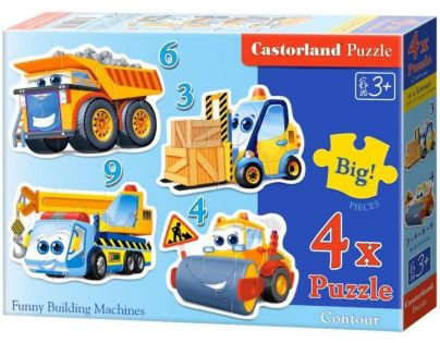 Castorland Puzzle Doprava 4 v 1 mini