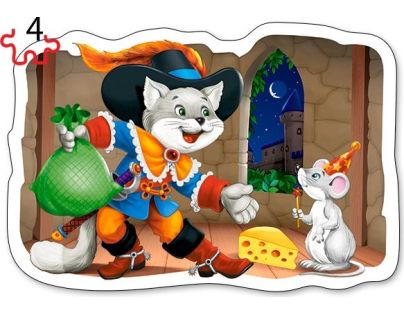 Castorland Puzzle Rozprávky 4 v 1 mini