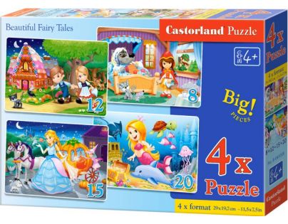 Castorland Puzzle 4 v 1 Rozprávky
