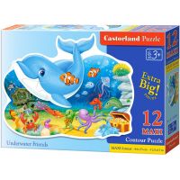 Castorland Puzzle Delfín a jeho kamarádi 12 maxi dílků Castorland Puzzle Delfín a jeho kamarádi 12 maxi dílků
