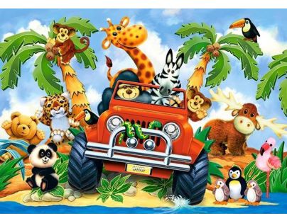 Castorland Puzzle Jazda na safari 60 dielikov