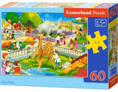 Castorland Puzzle Návšteva v ZOO 60 dielikov