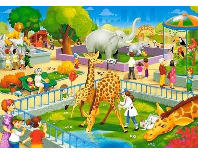 Castorland Puzzle Návšteva v ZOO 60 dielikov