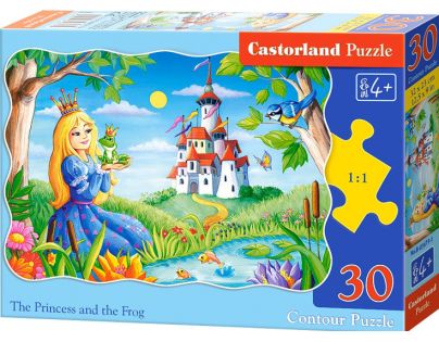Castorland Puzzle Princezná s žabiak 30 dielikov