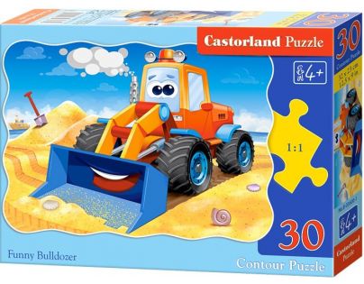Castorland Puzzle Veselý buldozér 30 dielikov