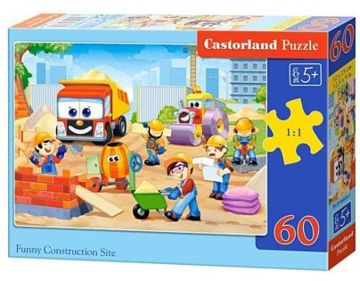 Castorland Puzzle Zábavné staveniska 60 dielikov