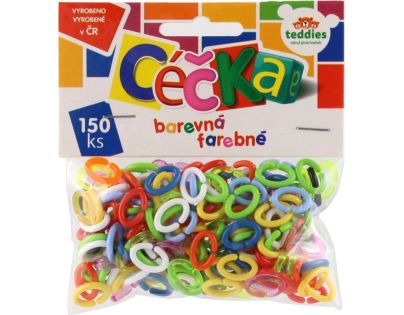 Teddies Céčka farebná 150 ks plast v sáčku - Poškodený obal