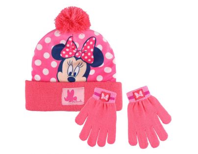 Cerdá zimní set čepice a rukavice Minnie