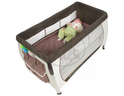 Babymoov 035002 - Cestovní postýlka Silver Dream hnědá/bílá
