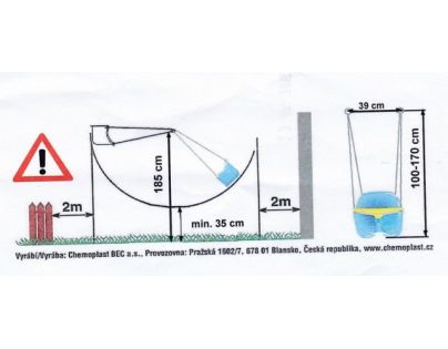Chemoplast Hojdačka Baby plastová Zelená
