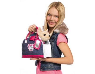 Chi Chi Love pejsek čivava Denim Fashion v tašce