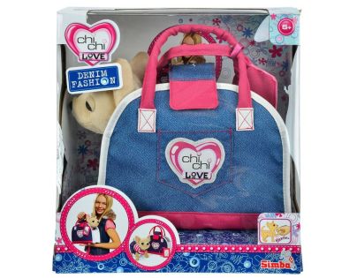 Chi Chi Love pejsek čivava Denim Fashion v tašce