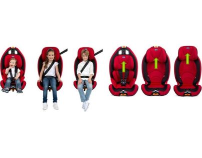Chicco Autosedačka Gro-up 123 Red Passion 9-36kg