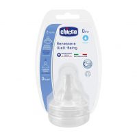 Chicco Cumlík na fľašu fyziologický silikónový Normálny prietok 2 ks 2