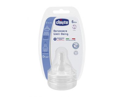 Chicco Fyziologický cumlík na fľašu, silikón