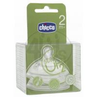 CHICCO 60074 Dudlík silikon Step Up silikon, 1 dírka 2m+, 2ks 2
