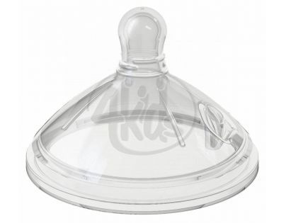 CHICCO 60075 Dudlík silikon Step Up, 3 dírky, 6m+, 2 ks