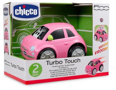 Chicco Autíčko Turbo Touch FIAT 500 Ružové