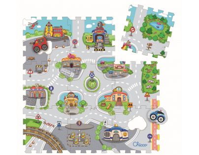 Chicco Puzzle penové Mesto 9 ks