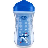 Chicco Hrnček Active termo s tvrdým náustkom 200 ml modrý žralok