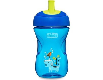 Chicco Hrnček Advanced so slamkovým náustkom 266 ml modrý 12 m+