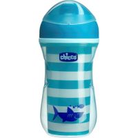 Chicco Hrneček Aktivní termo s hubičkou 266 ml 2v1 modrý