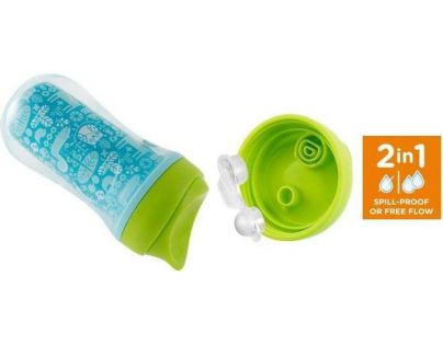 Chicco Hrneček Aktivní termo s hubičkou 266 ml 2v1 zelená