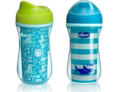 Chicco Hrneček Aktivní termo s hubičkou 266 ml 2v1 zelená