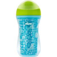 Chicco Hrneček Aktivní termo s hubičkou 266 ml modrý potisk Chicco Hrneček Aktivní termo s hubičkou 266 ml modrý potisk