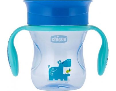Chicco Hrnček Perfect 360 s držadlami 200 ml modrý 12 m+