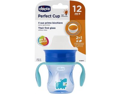 Chicco Hrnček Perfect 360 s držadlami 200 ml modrý 12 m+