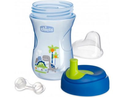 Chicco Hrnček Pokročilý so slamkou 266 ml modrý