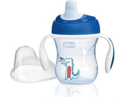 Chicco Hrnček Trénujeme s držadlami 200 ml modrý