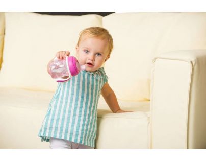 Chicco Hrnček Trénujeme s držadlami 200 ml ružový