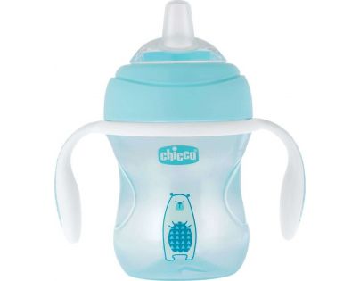 Chicco Hrnček Učíme sa s držadlami 200 ml modrý
