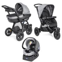 Chicco Kočárek Trio Activ3 s adapt. na uchycení vaničky v autě - DARK GREY - Poškozený obal Chicco Kočárek Trio Activ3 s adapt. na uchycení vaničky v autě - DARK GREY - Poškozený obal