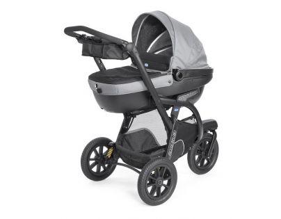 Chicco Kočárek Trio Activ3 s adapt. na uchycení vaničky v autě - DARK GREY