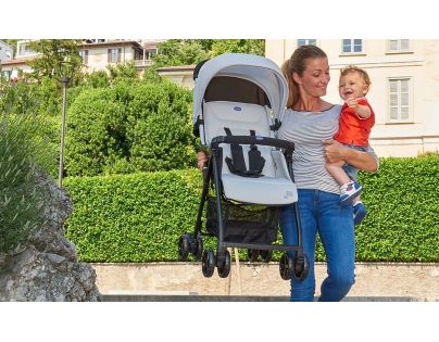 Chicco Kočárek Trio Activ3 s adapt. na uchycení vaničky v autě - DARK GREY