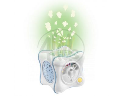 Chicco Projektor dúhová kocka modrá