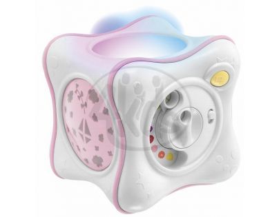 Chicco Projektor dúhová kocka ružová