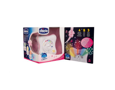 Chicco Projektor dúhová kocka ružová