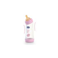 Chicco Fľaša Well Being zahnutá kaučukový cumlík ružová 250 ml 3
