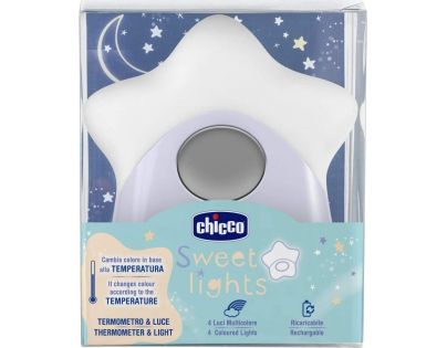 Chicco Lampička nočné svetlo s teplomerom do izby