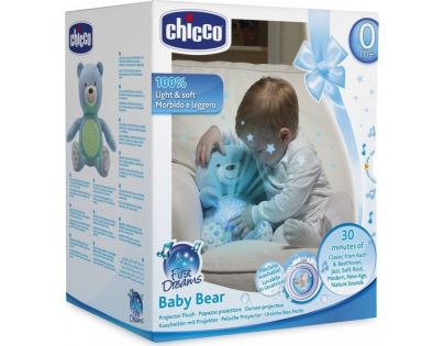 Chicco medvedík s projektorom modrá