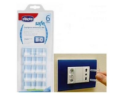 Chicco Bezpečnostná zábrana na elektrické zásuvky 10 ks